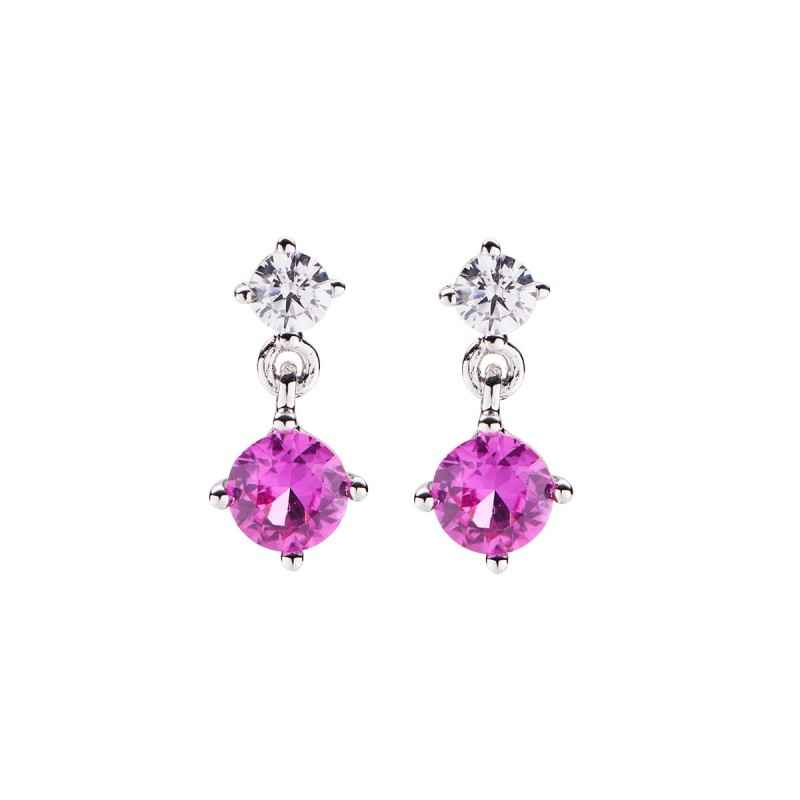 ORECCHINI PRINCESS TONDI FUCSIA DONNA AMEN ORECCHINI PRINCESS TONDI FUCSIA DONNA AMEN