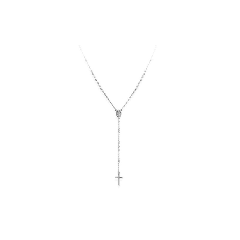ROSARIO CLASSICO ARGENTO DIAMANTATO DONNA AMEN ROSARIO CLASSICO ARGENTO DIAMANTATO DONNA AMEN