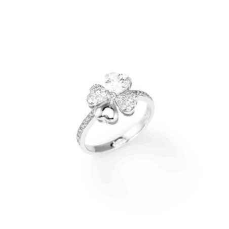 ANELLO QUADRICUORE BIANCO DONNA AMEN  RQUBB-14 AMEN