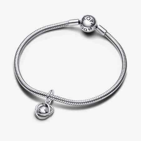 PENDENTE CERCHIO ETERNO BIANCO APRILE PANDORA