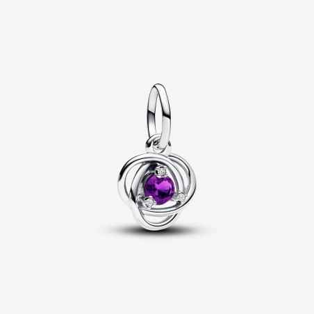 PENDENTE CERCHIO ETERNO VIOLA FEBBRAIO PANDORA 793125C02 PANDORA