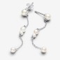 ORECCHINI PENDENTI CATENA E PERLE DONNA PANDORA ORECCHINI PENDENTI CATENA E PERLE DONNA PANDORA