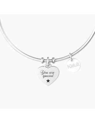 BRACCIALE CUORE YOU ARE UNIQUE DONNA KIDULT 