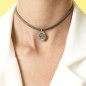 BRACCIALE CHOKER GRIGIO SKINNY DONNA KIDULT BRACCIALE CHOKER GRIGIO SKINNY DONNA KIDULT