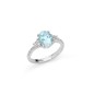 ANELLO DIAMANTI ORO BIANCO DONNA MILUNA ACQUAMARINA ANELLO DIAMANTI ORO BIANCO DONNA MILUNA ACQUAMARINA