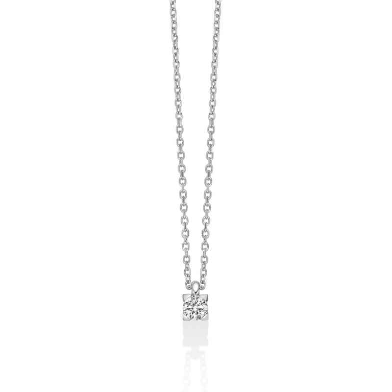 COLLANA PUNTO LUCE IN PLATINO DONNA MILUNA I DIAMANTI COLLANA PUNTO LUCE IN PLATINO DONNA MILUNA I DIAMANTI
