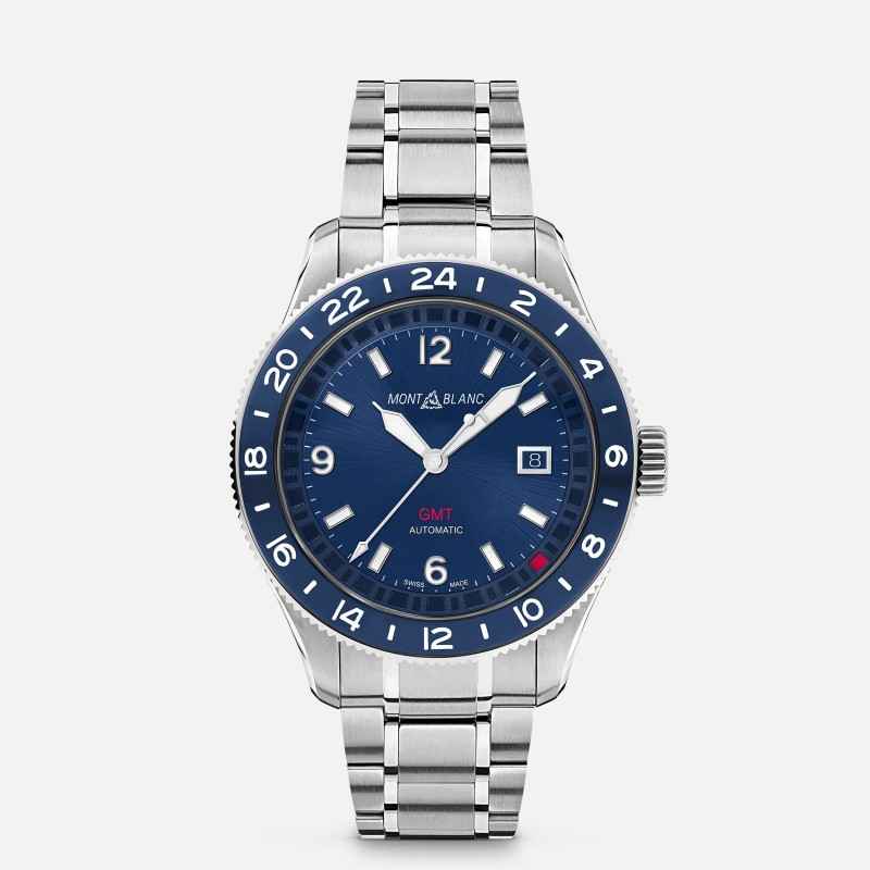 OROLOGIO 1858 GMT ICE SEA AUTOMATIC DATE UOMO MONTBLANC OROLOGIO 1858 GMT ICE SEA AUTOMATIC DATE UOMO MONTBLANC
