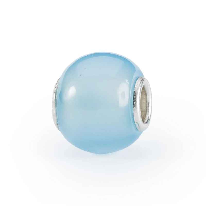 BEAD AGATA BLU CHIARO ROTONDA DONNA TROLLBEADS BEAD AGATA BLU CHIARO ROTONDA DONNA TROLLBEADS