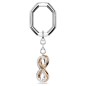 PORTACHIAVI INFINITO MIX DI FINITURE DONNA SWAROVSKI PORTACHIAVI INFINITO MIX DI FINITURE DONNA SWAROVSKI