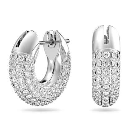 ORECCHINI CERCHIO RODIO DONNA SWAROVSKI DEXTERA 5618306 SWAROVSKI