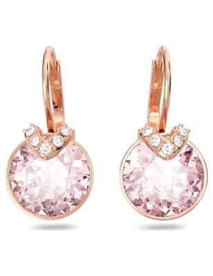 ORECCHINI PENDENTI ROSA TAGLIO TONDO DONNA SWAROVSKI  5662114 SWAROVSKI