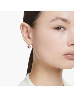 ORECCHINI PENDENTI ROSA TAGLIO TONDO DONNA SWAROVSKI  5662114 SWAROVSKI