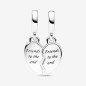 CHARM PENDENTE CUORE AMICIZIA DIVISIBILE PANDORA CHARM PENDENTE CUORE AMICIZIA DIVISIBILE PANDORA