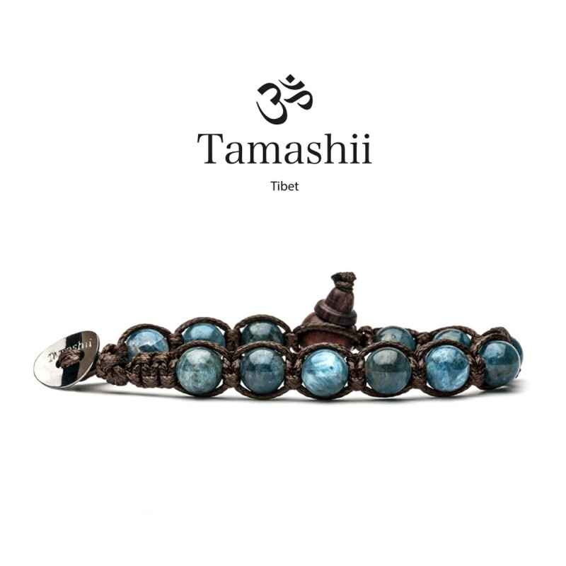 BRACCIALE STONE COLLAR BLU UOMO-DONNA TAMASHII 1 GIRO BRACCIALE STONE COLLAR BLU UOMO-DONNA TAMASHII 1 GIRO