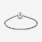 Snake chain sterling silver bracelet and crown O c Snake chain sterling silver bracelet and crown O c