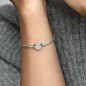 Snake chain sterling silver bracelet and crown O c Snake chain sterling silver bracelet and crown O c