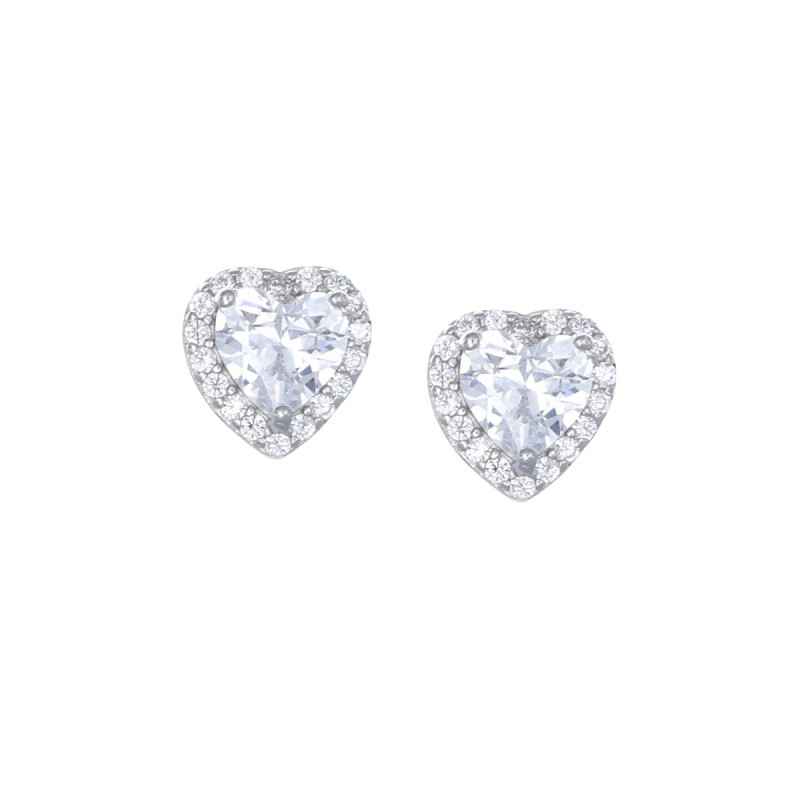 ORECCHINI DIAMONDS CUORE BIANCO DONNA AMEN ORECCHINI DIAMONDS CUORE BIANCO DONNA AMEN