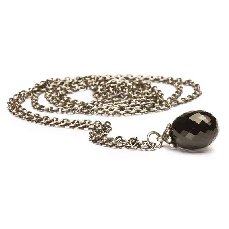 COLLANA ONICE NERO 90CM DONNA TROLLBEADS COLLANA ONICE NERO 90CM DONNA TROLLBEADS