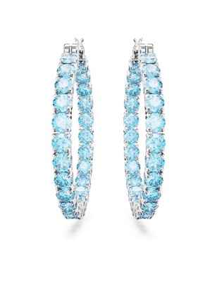 ORECCHINI A CERCHIO MATRIX BLU DONNA SWAROVSKI  5647446 SWAROVSKI