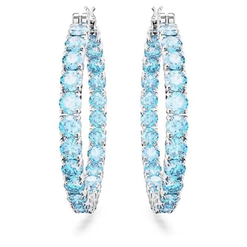ORECCHINI A CERCHIO MATRIX BLU DONNA SWAROVSKI ORECCHINI A CERCHIO MATRIX BLU DONNA SWAROVSKI