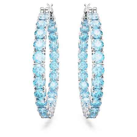 ORECCHINI A CERCHIO MATRIX BLU DONNA SWAROVSKI  5647446 SWAROVSKI