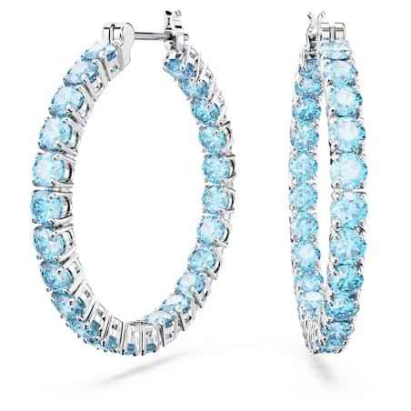 ORECCHINI A CERCHIO MATRIX BLU DONNA SWAROVSKI 