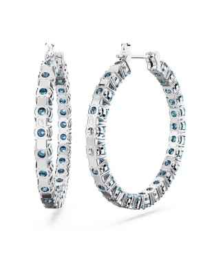 ORECCHINI A CERCHIO MATRIX BLU DONNA SWAROVSKI  5647446 SWAROVSKI