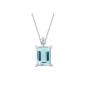 COLLANA ORO BIANCO ACQUA MARINA DONNA DEMETRA COLLANA ORO BIANCO ACQUA MARINA DONNA DEMETRA