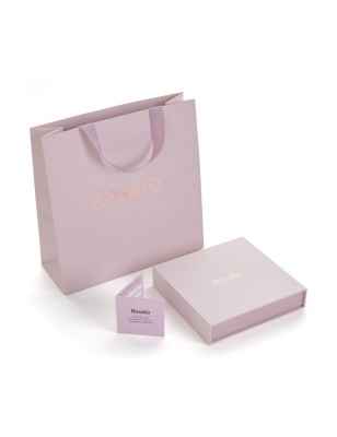 COLLANA CORTA ARGENTO PLACCATO ORO ROSA DONNA ROSATO  RZBI02 ROSATO