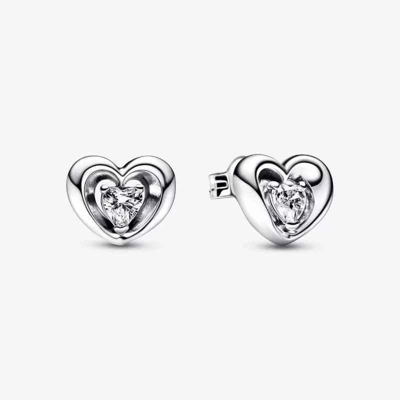 ORECCHINI CUORE SPLENDENTE CON PIETRA DONNA PANDORA ORECCHINI CUORE SPLENDENTE CON PIETRA DONNA PANDORA