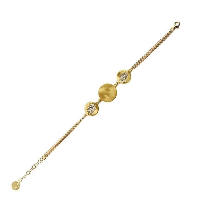 BRACCIALE ONDE CON CATENA DONNA AQUAFORTE