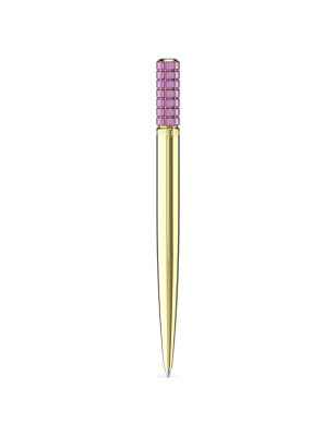 PENNA SFERA VIOLA PLACCATO COLOR ORO  SWAROVSKI 
