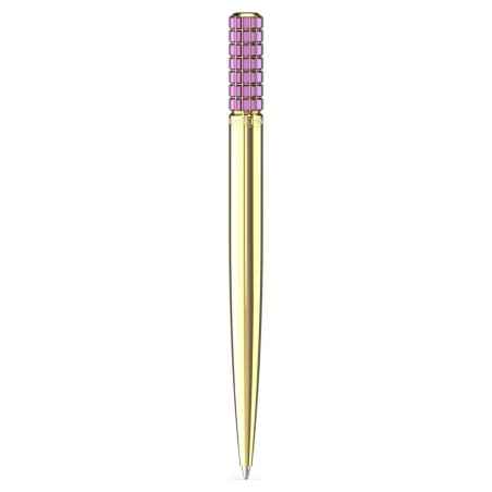 PENNA SFERA VIOLA PLACCATO COLOR ORO  SWAROVSKI 
