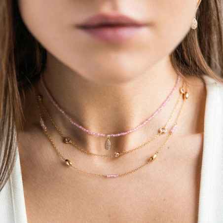 COLLANA CON CASTONI PINK DONNA RUE DES MILLE