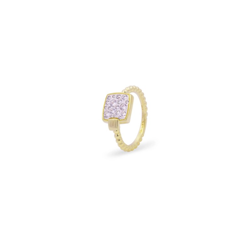 ANELLO QUADRATO PAVE' DONNA RUE DES MILLE ANELLO QUADRATO PAVE' DONNA RUE DES MILLE