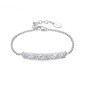 BRACCIALE GEMMA CON ZIRCONI BIANCHI DONNA ROSATO 