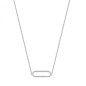COLLANA CORTA IN ARGENTO BIANCA DONNA ROSATO 