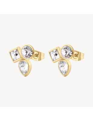 ORECCHINI LOBO SYMPHONIA COLOR ORO DONNA BROSWAY  BYM177 BROSWAY