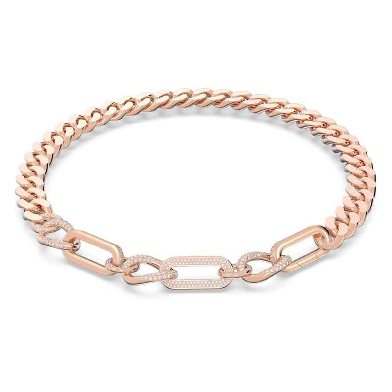 COLLANA DEXTERA S ORO ROSA DONNA SWAROVSKI 