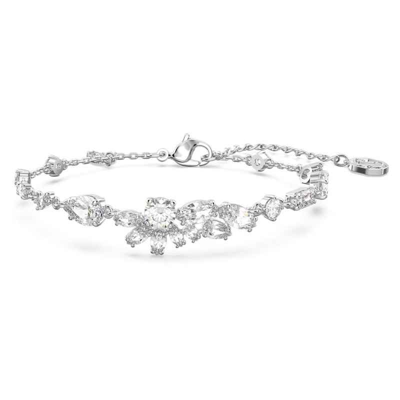 BRACCIALE FIORE BIANCO DONNA SWAROVSKI GEMA BRACCIALE FIORE BIANCO DONNA SWAROVSKI GEMA