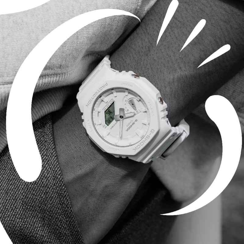 OROLOGIO BIANCO TONE ON TONE UOMO CASIO G-SHOCK OROLOGIO BIANCO TONE ON TONE UOMO CASIO G-SHOCK