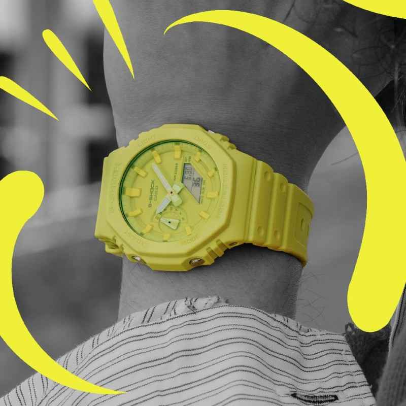 OROLOGIO GIALLO TONE ON TONE UOMO CASIO G-SHOCK OROLOGIO GIALLO TONE ON TONE UOMO CASIO G-SHOCK