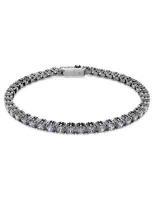 BRACCIALE MATRIX TENNIS PLACCATO RUTENIO UOMO SWAROVSKI  5706561 SWAROVSKI