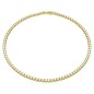COLLANA TENNIS GIALLA PLACCATA COLOR ORO SWAROVSKI COLLANA TENNIS GIALLA PLACCATA COLOR ORO SWAROVSKI