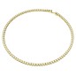 COLLANA TENNIS GIALLA PLACCATA COLOR ORO SWAROVSKI COLLANA TENNIS GIALLA PLACCATA COLOR ORO SWAROVSKI