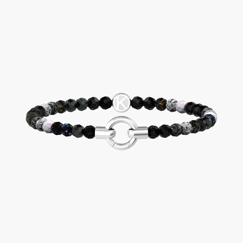 BRACCIALE AGATA NERA STRIATA MAMANONMAMA DONNA KIDULT BRACCIALE AGATA NERA STRIATA MAMANONMAMA DONNA KIDULT