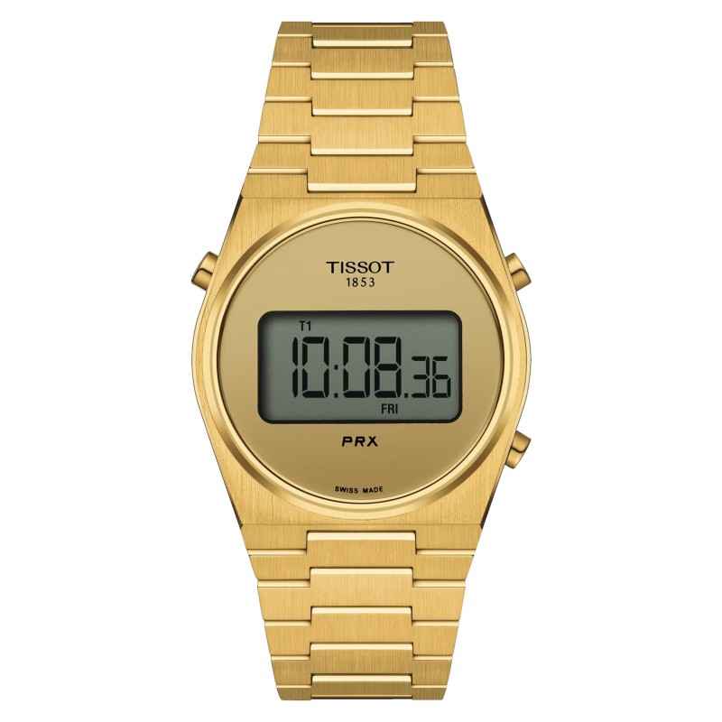 OROLOGIO DIGITAL 35MM PVD ORO UOMO-DONNA TISSOT PRX OROLOGIO DIGITAL 35MM PVD ORO UOMO-DONNA TISSOT PRX