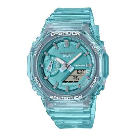 OROLOGIO TRASLUCIDO AZZURRO UOMO CASIO G-SHOCK GMA-S2100SK-2AER CASIO