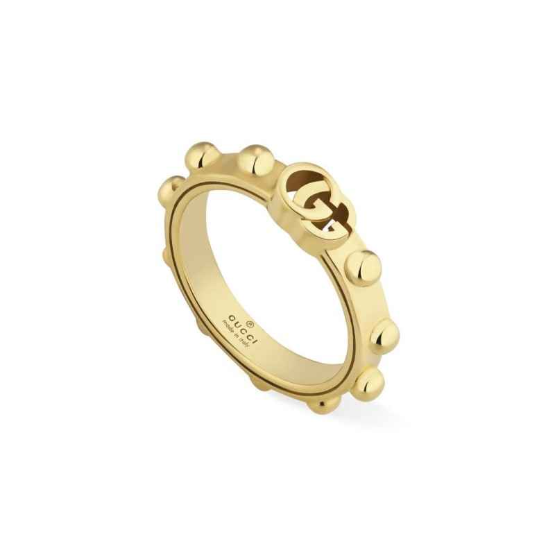 ANELLO ORO GIALLO 18 CARATI 12 DONNA GUCCI GG RUNNING ANELLO ORO GIALLO 18 CARATI 12 DONNA GUCCI GG RUNNING