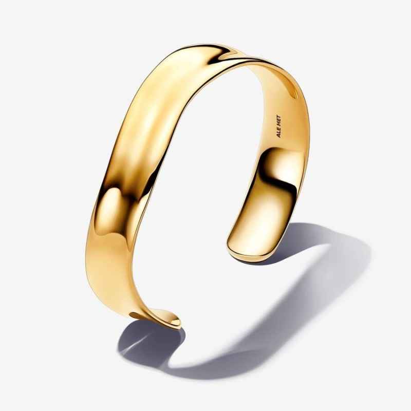 BRACCIALE APERTO FASCIA LARGA LINEA SINUOSA DONNA PANDORA BRACCIALE APERTO FASCIA LARGA LINEA SINUOSA DONNA PANDORA